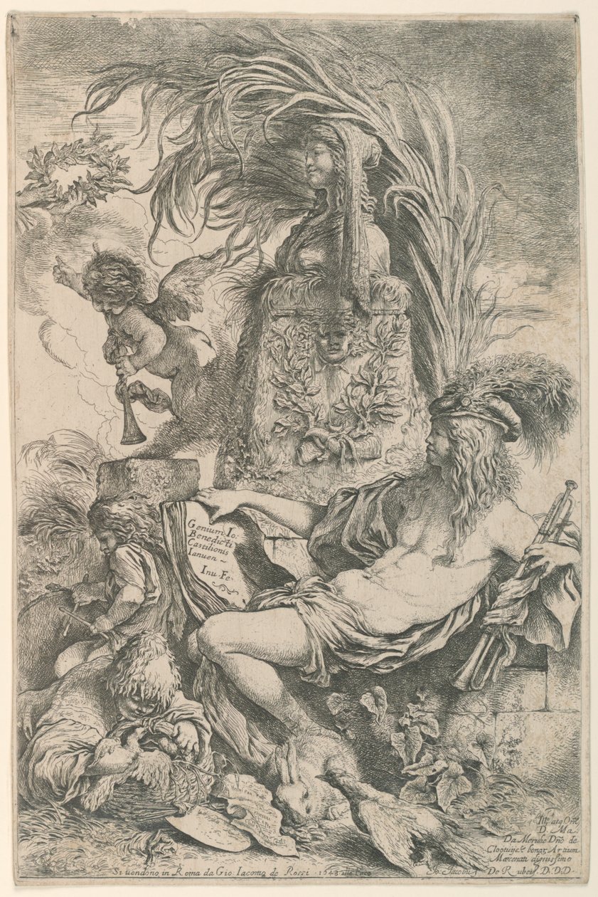 Geniusz Castiglione autorstwa Giovanni Benedetto Castiglione