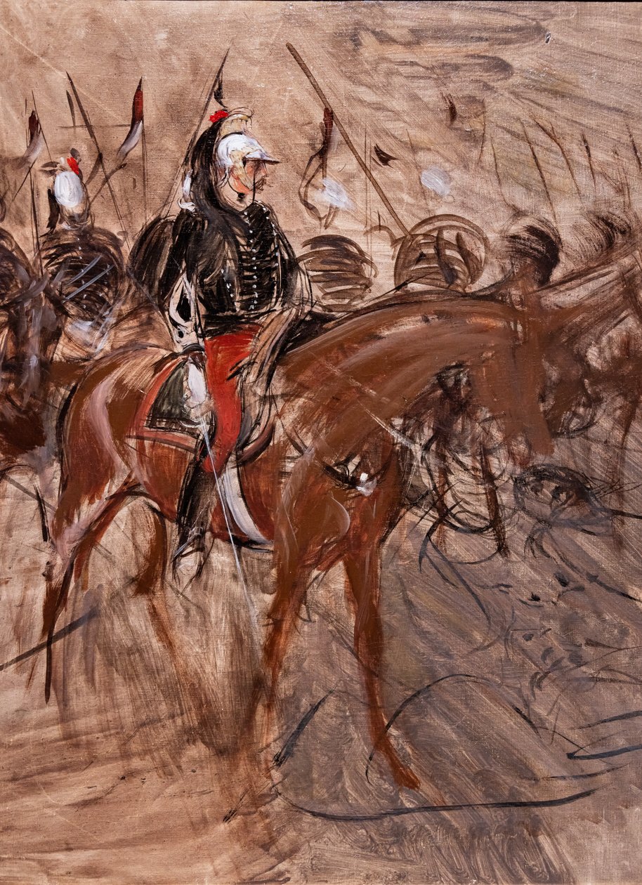 Dragoni na koniach autorstwa Giovanni Boldini