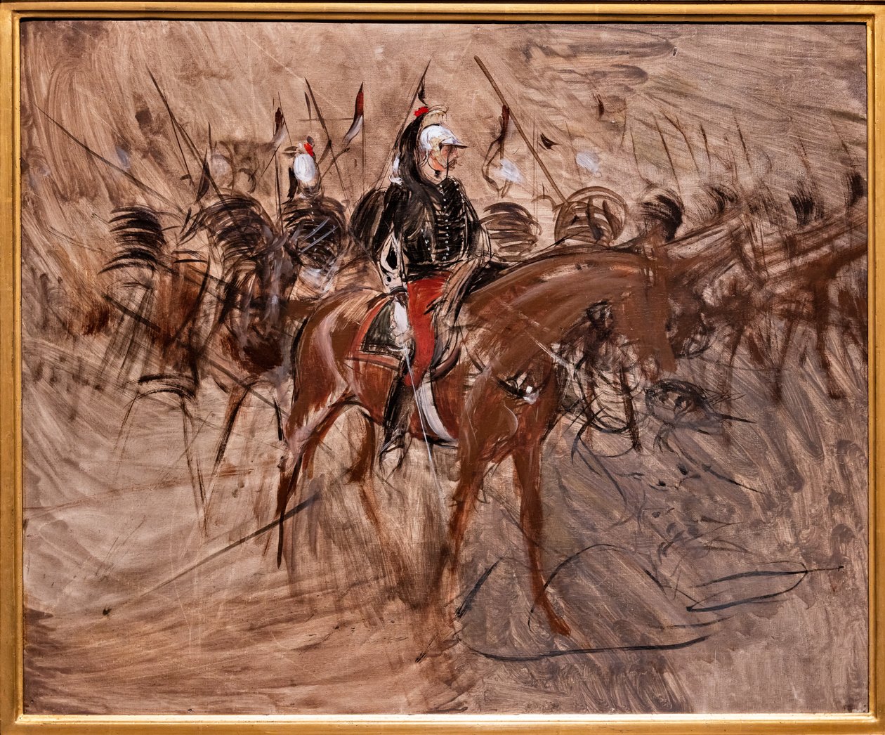 Dragoni na koniach autorstwa Giovanni Boldini