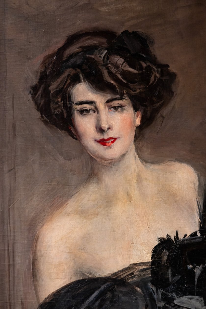 Мадемуазель де Немидофф, детальная полировка autorstwa Giovanni Boldini