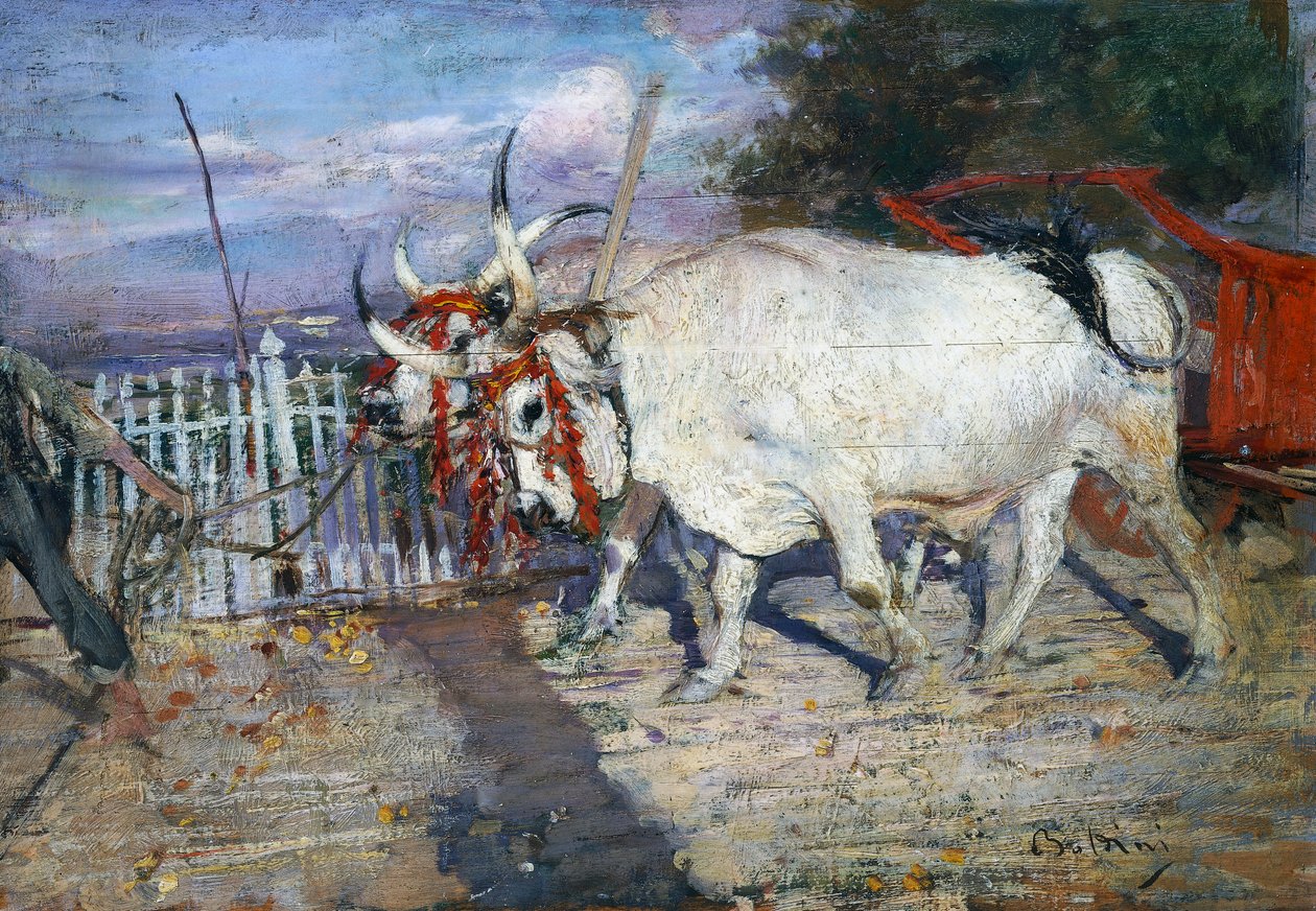 Wóz wołowy autorstwa Giovanni Boldini