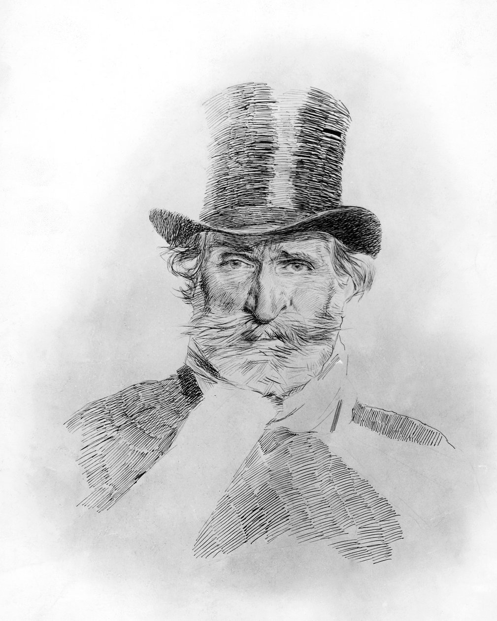 Portret Giuseppe Verdiego (Roncole Verdi autorstwa Giovanni Boldini