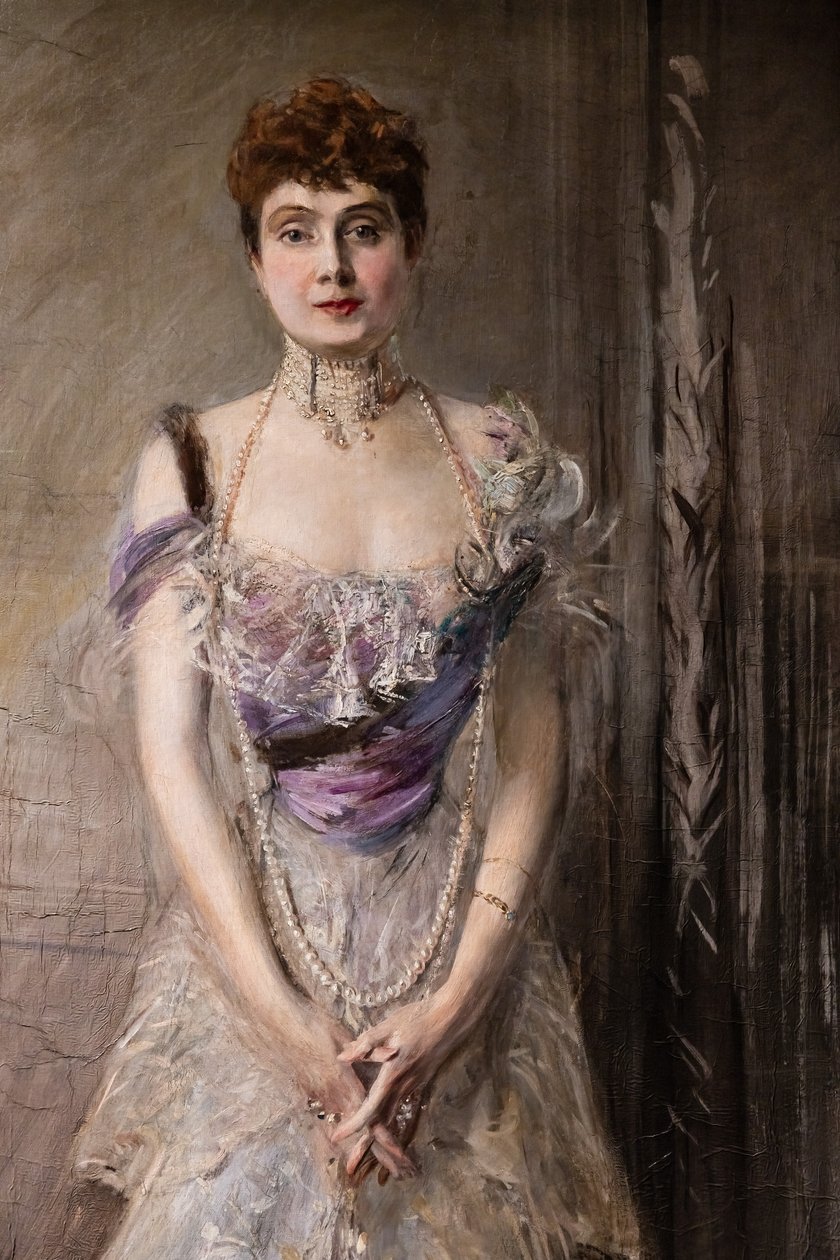 Princesa Eulália da Espanha, detalhe polonês autorstwa Giovanni Boldini