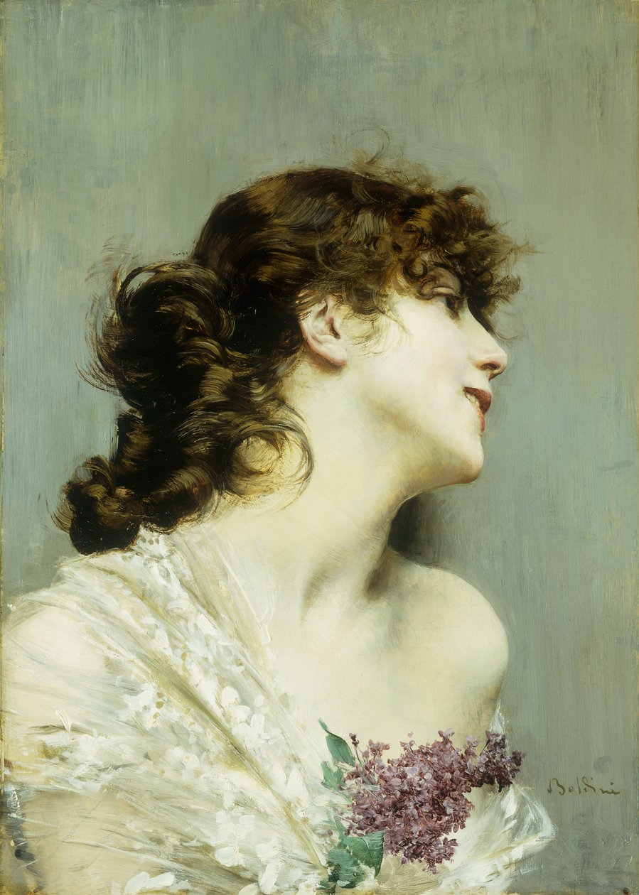 Profil młodej kobiety, autorstwa Giovanni Boldini