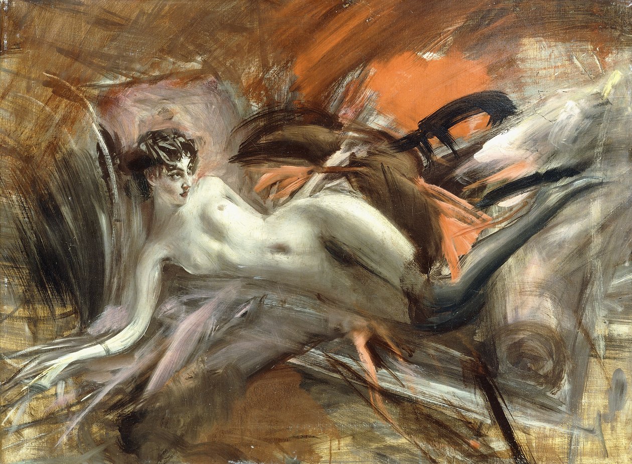 Leżąca nago, autorstwa Giovanni Boldini