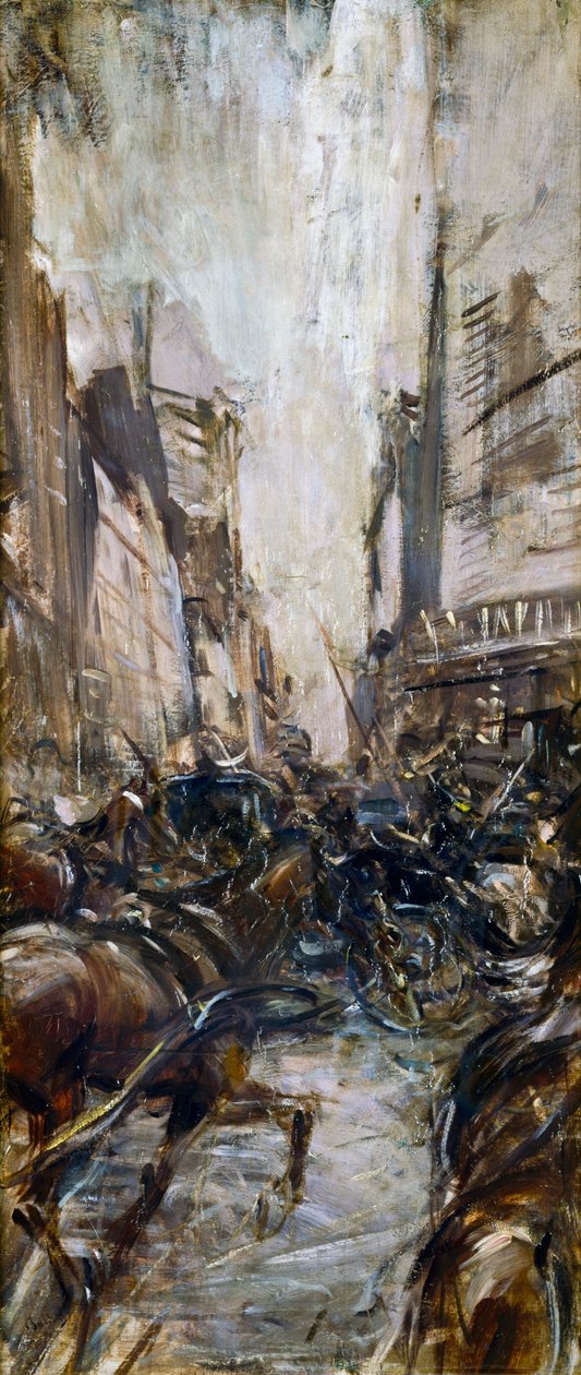 Ulica w Paryżu autorstwa Giovanni Boldini