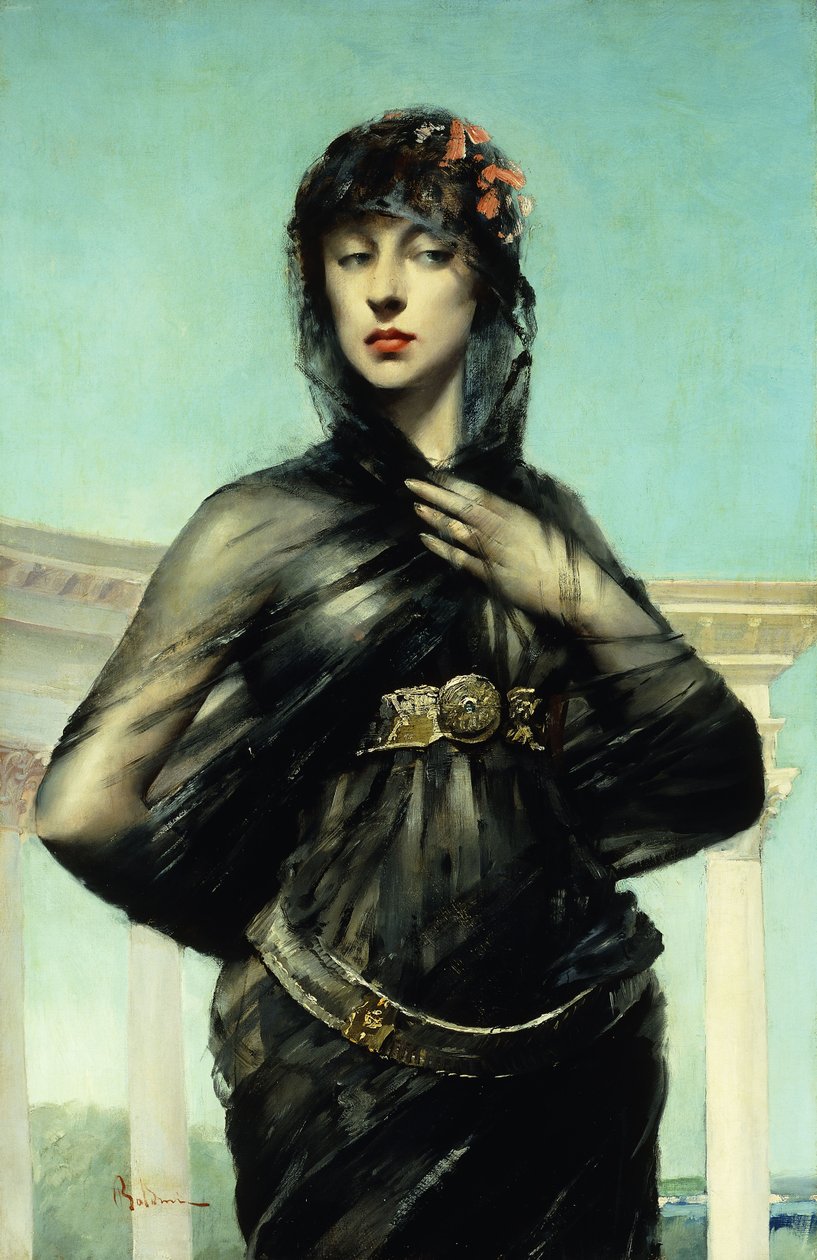 Czarna zasłona, autorstwa Giovanni Boldini