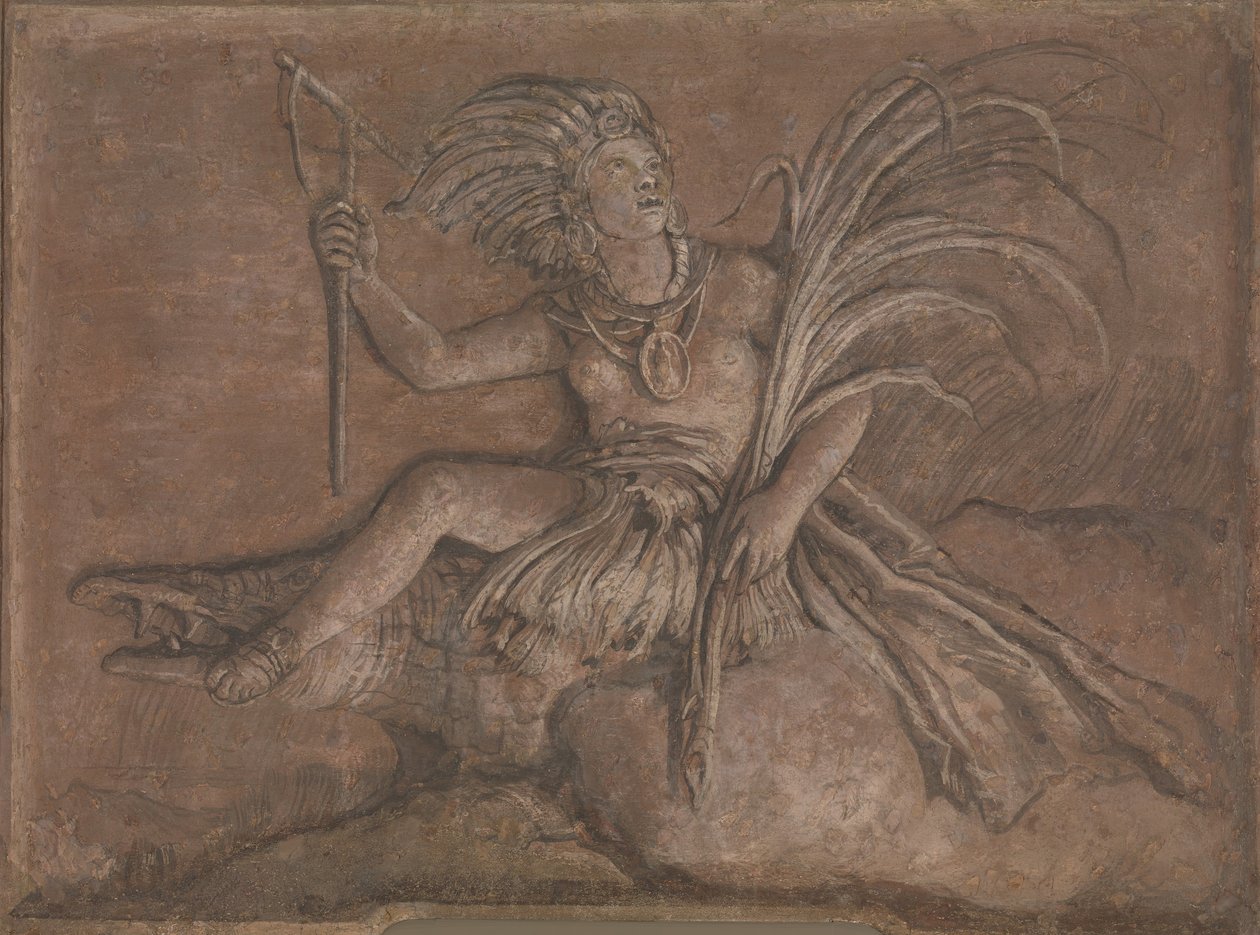 Ameryka. autorstwa Giovanni Domenico Tiepolo