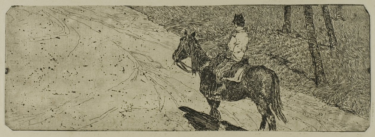 Żołnierz kawalerii autorstwa Giovanni Fattori