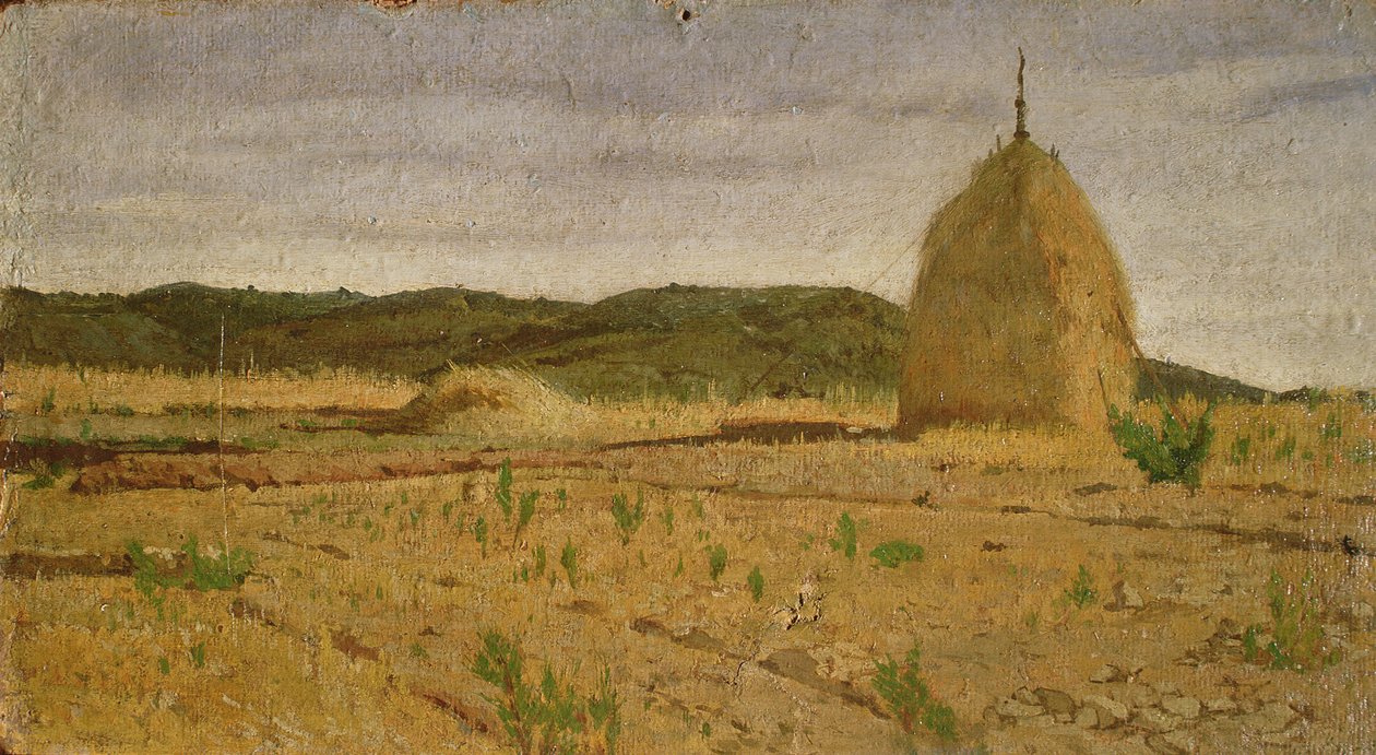 Stos siana, 1867-70 autorstwa Giovanni Fattori