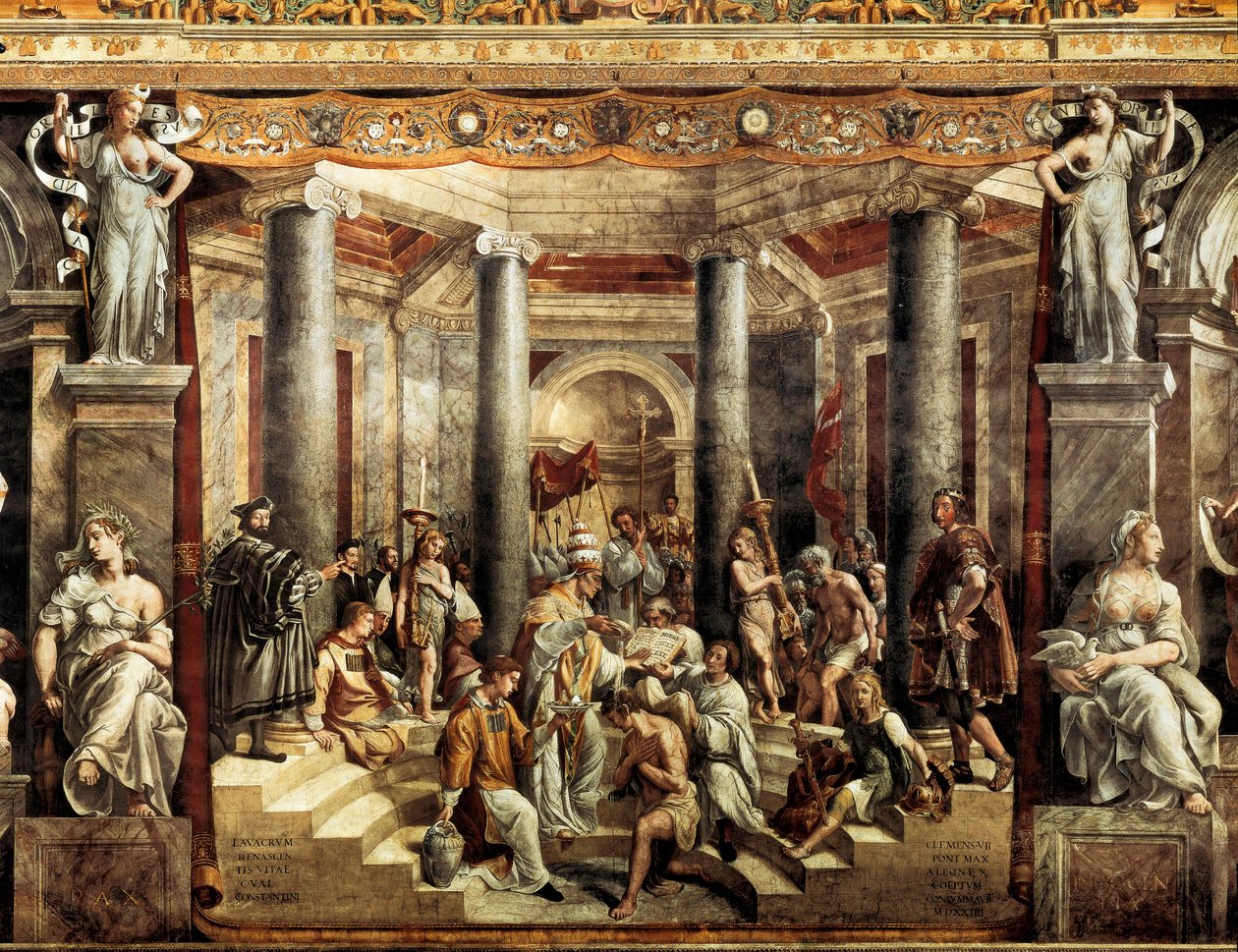 Chrzest Konstantyna autorstwa Giovanni Francesco (c.1488 1528) Penni