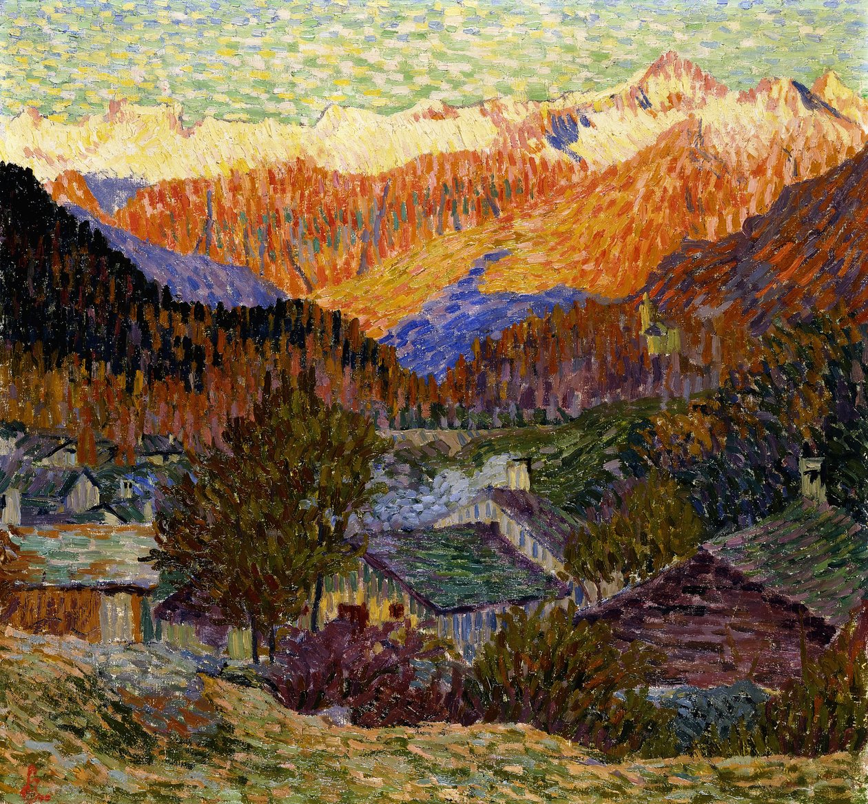 Jesienny poranek autorstwa Giovanni Giacometti