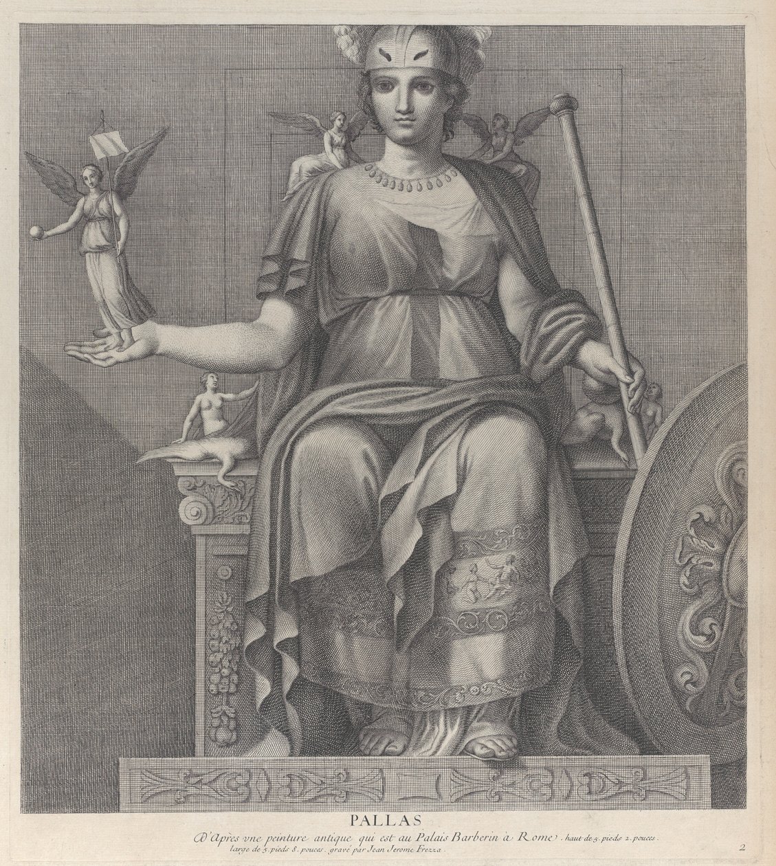 Pallas, 1680-1741. autorstwa Giovanni Girolamo Frezza