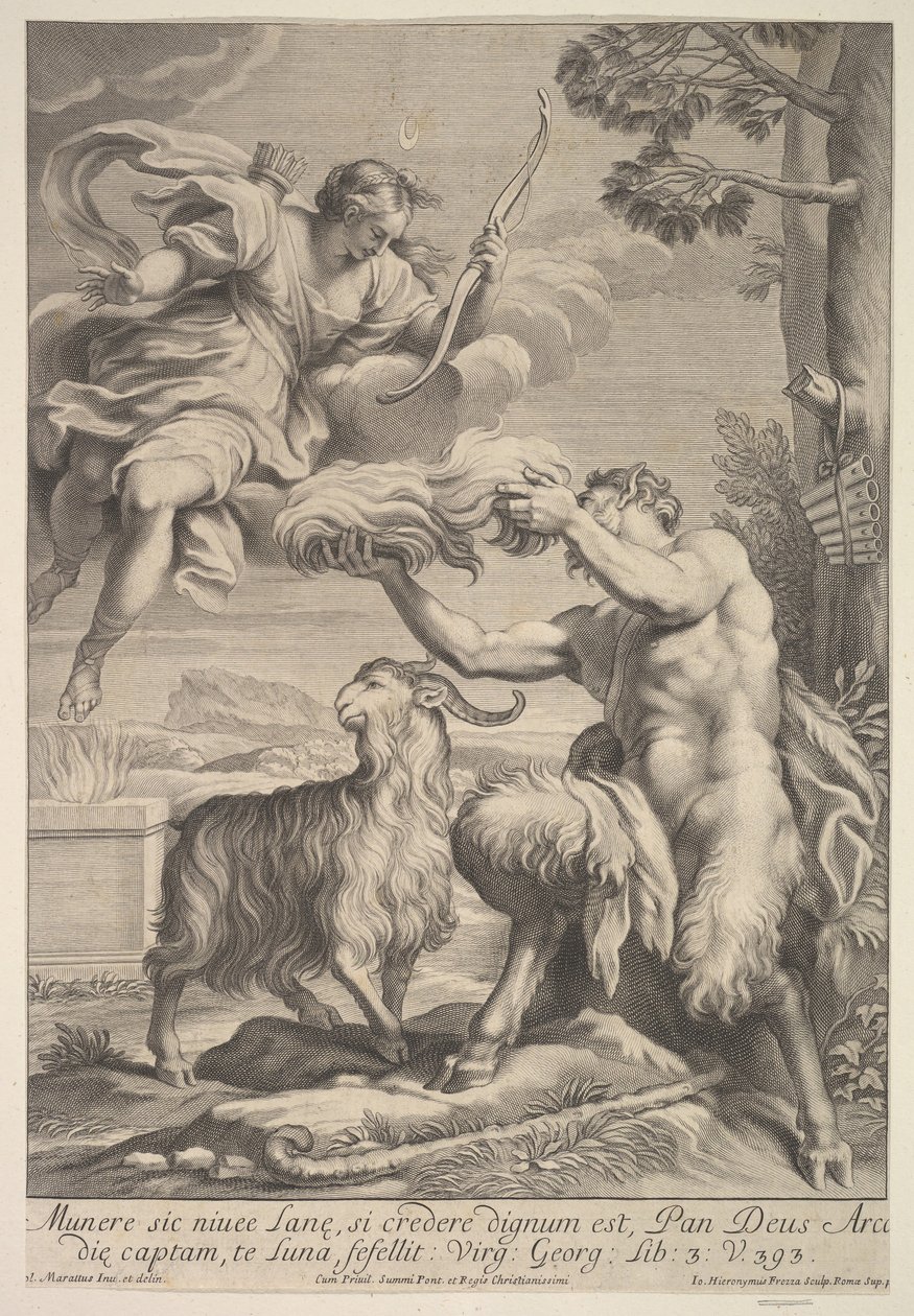 Patelnia uszkodzona przez Dianę, 1675-1741. autorstwa Giovanni Girolamo Frezza