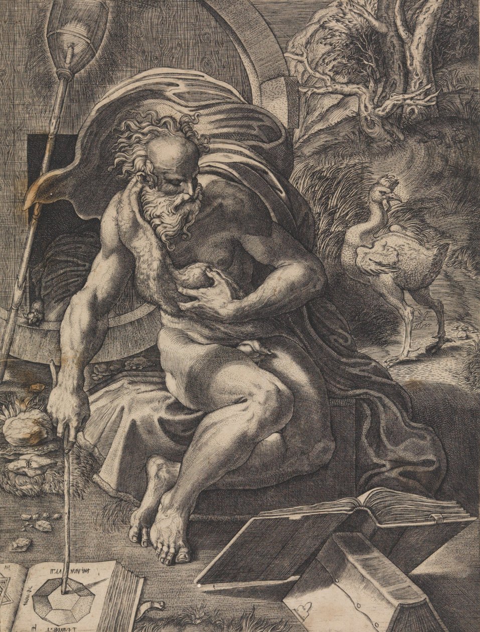 Diogenes, ca. 1527. autorstwa Giovanni Jacopo Caraglio