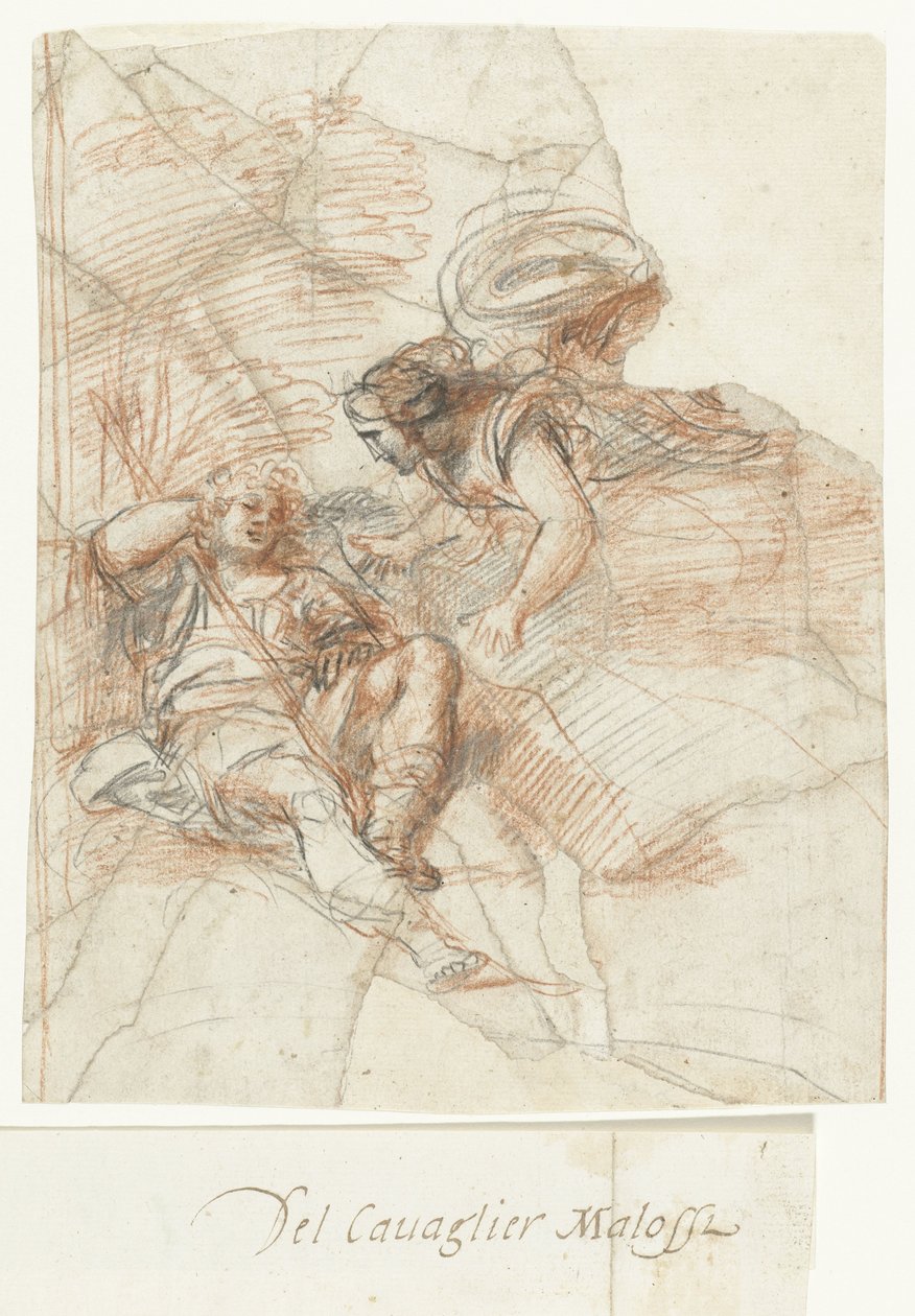 Diana odwiedza Endymiona autorstwa Giovanni Mannozzi