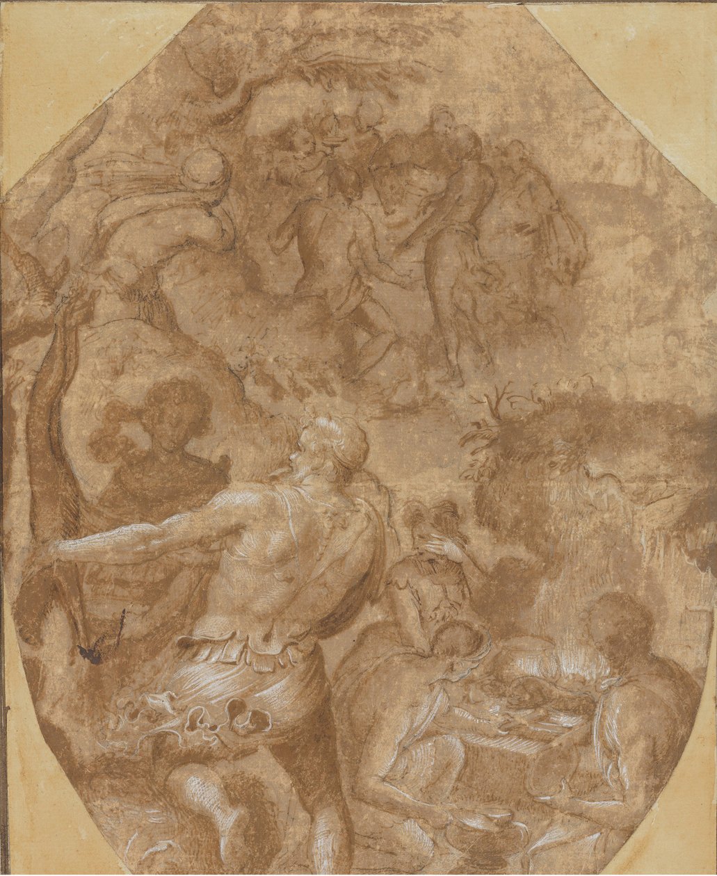 Odkrycie szkła, ca. 1570-72. autorstwa Giovanni Maria Butteri
