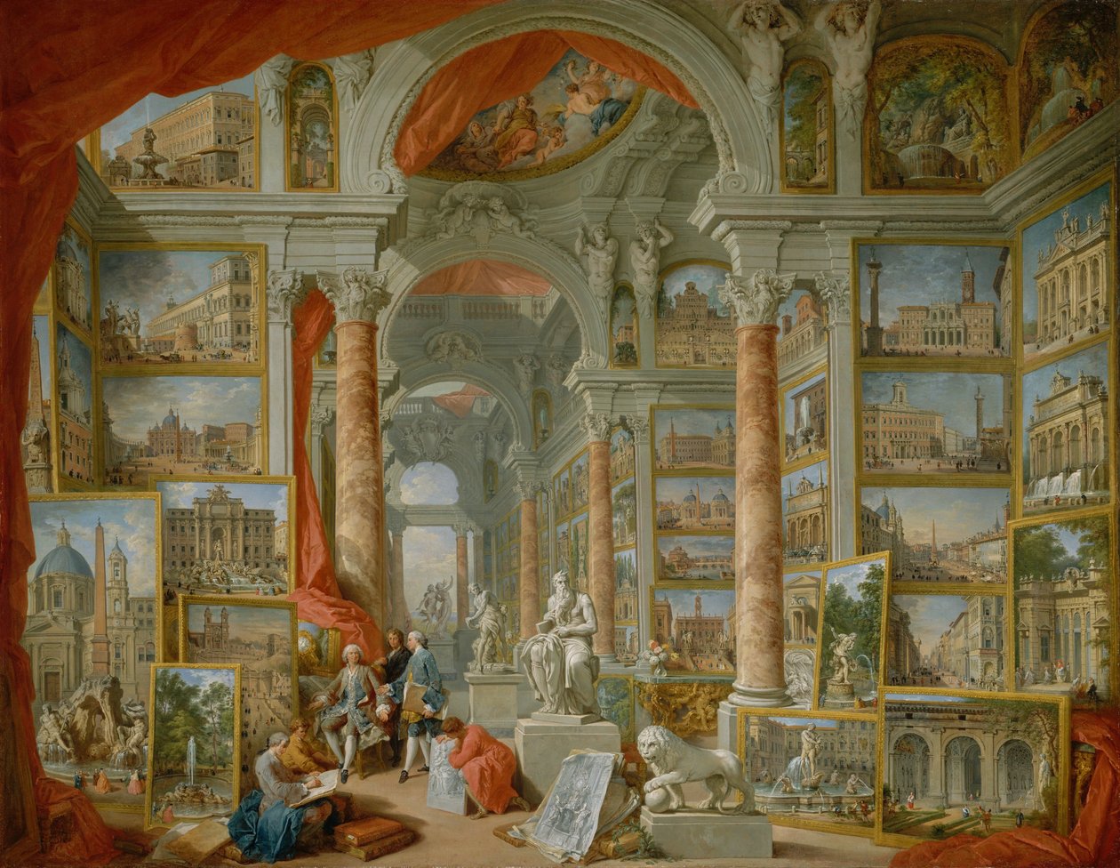 Współczesny Rzym autorstwa Giovanni Paolo Pannini