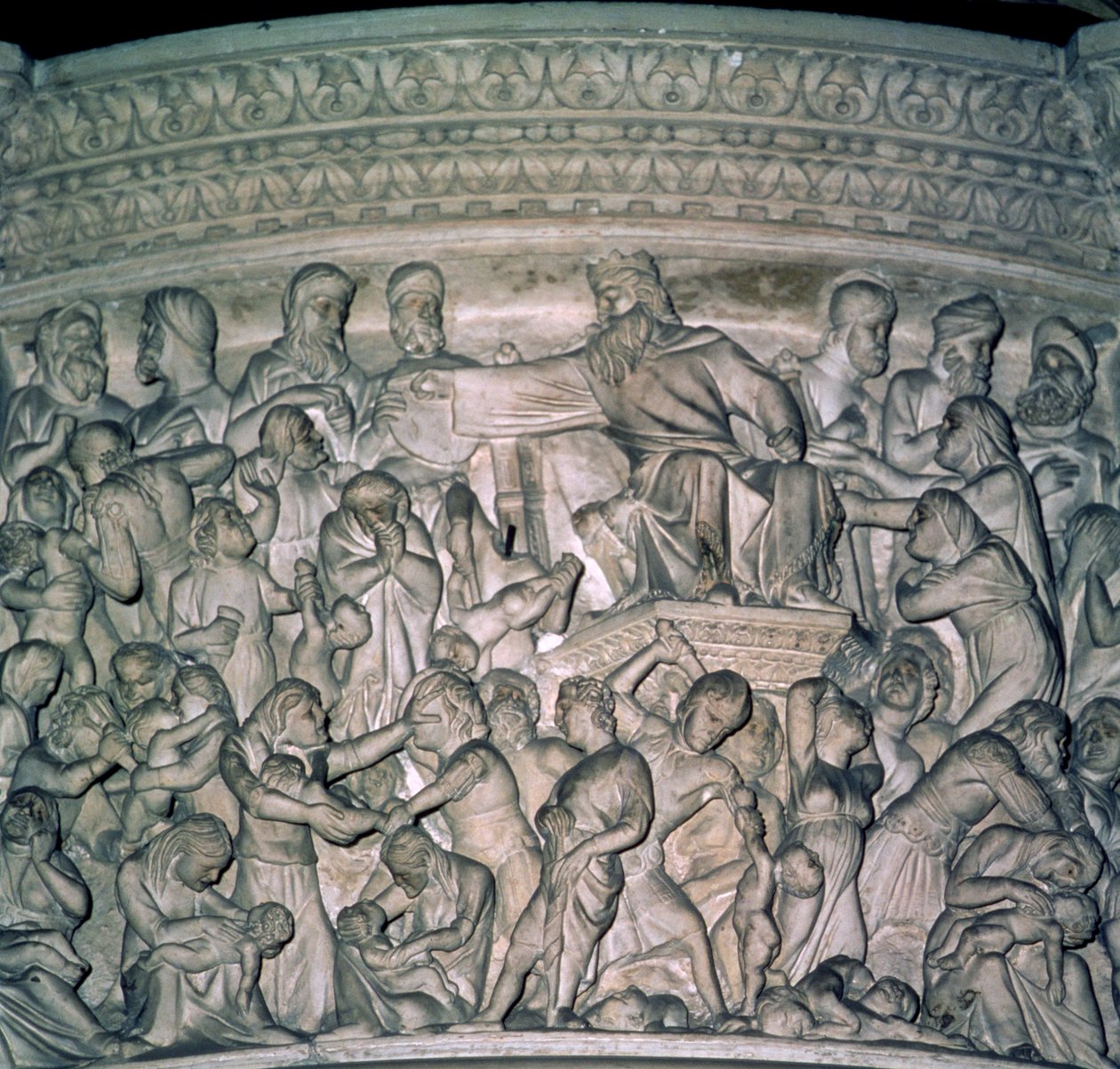 Fragment Ambony, marmur 1302-10 autorstwa Giovanni Pisano