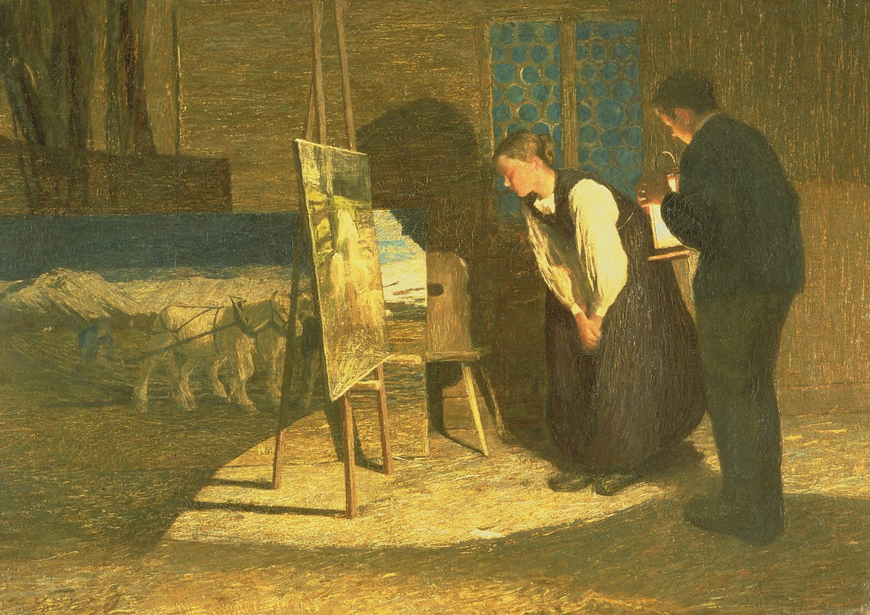 Moje modele, 1888 autorstwa Giovanni Segantini