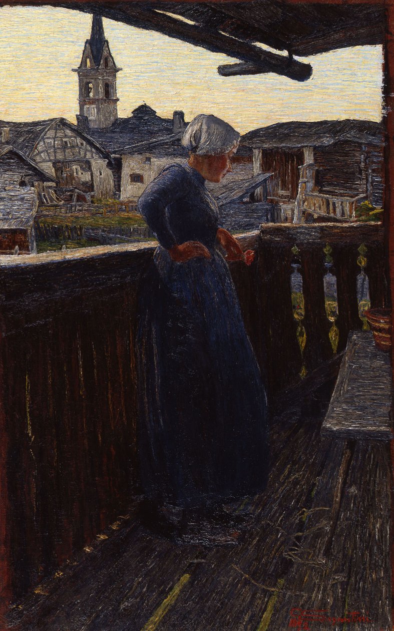 Na balkonie, 1892. autorstwa Giovanni Segantini