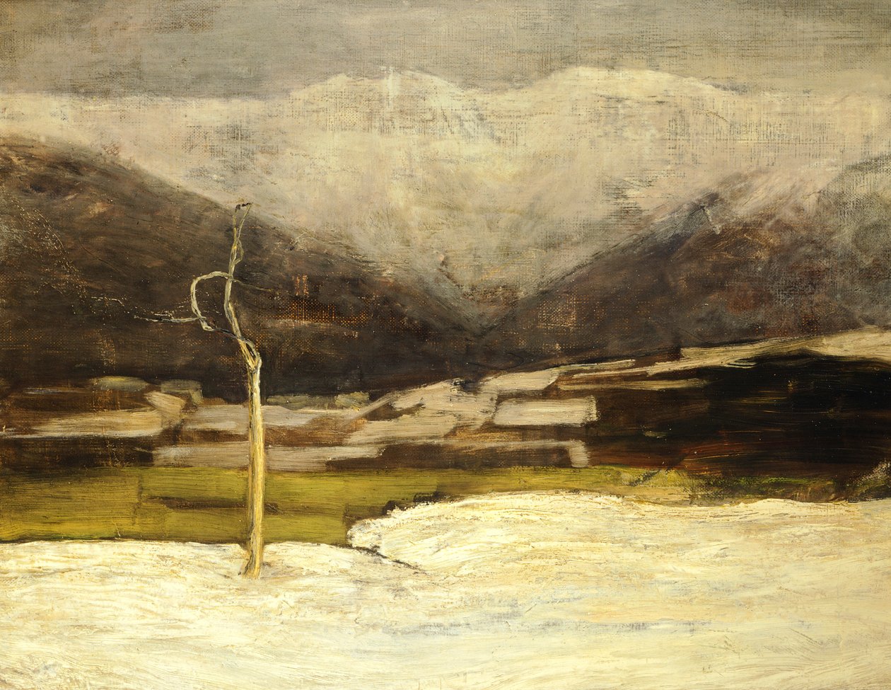Krajobraz Savognino autorstwa Giovanni Segantini