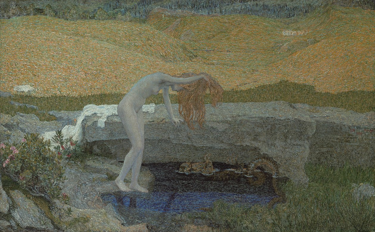 Próżność Próżność, 1897 autorstwa Giovanni Segantini