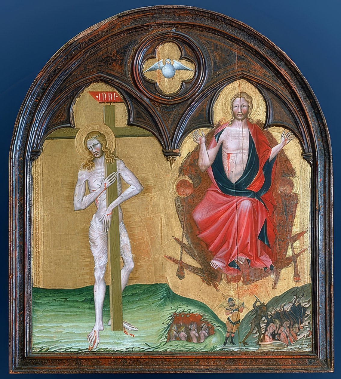 Chrystus cierpiący i triumfujący autorstwa Giovanni di Paolo