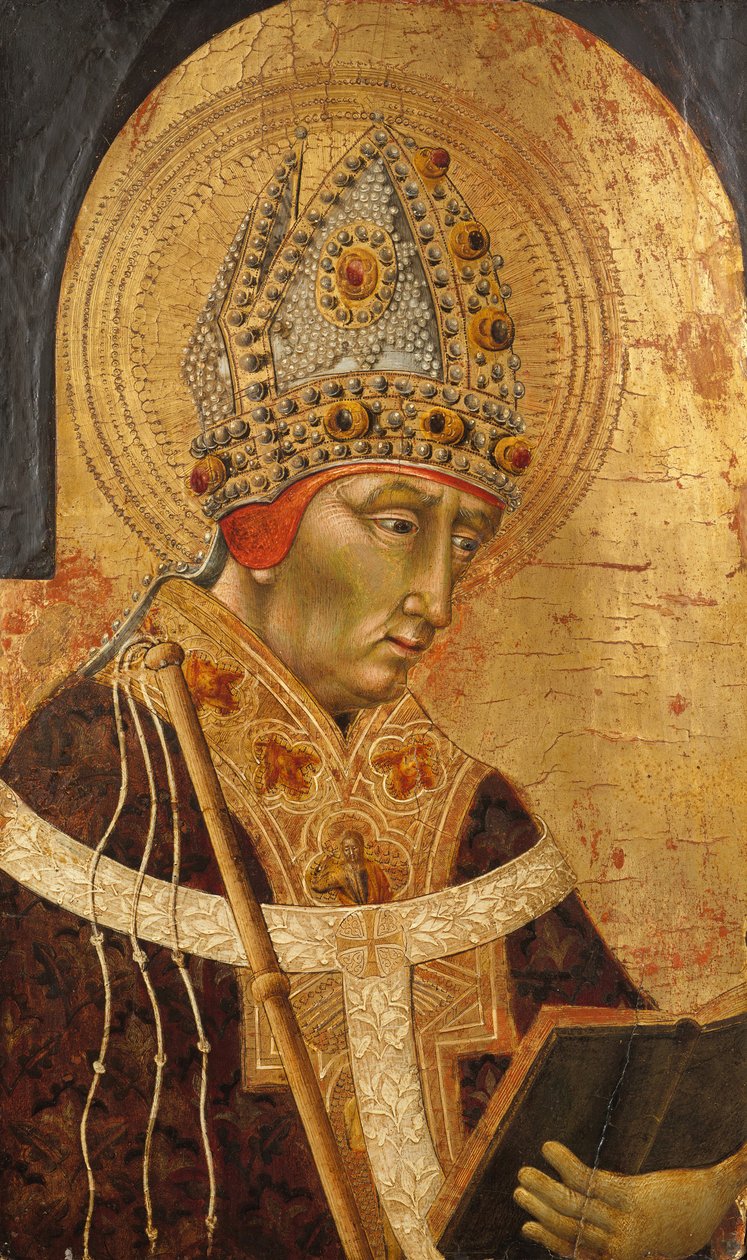 Św. Ambroży, 1465-70. autorstwa Giovanni di Paolo