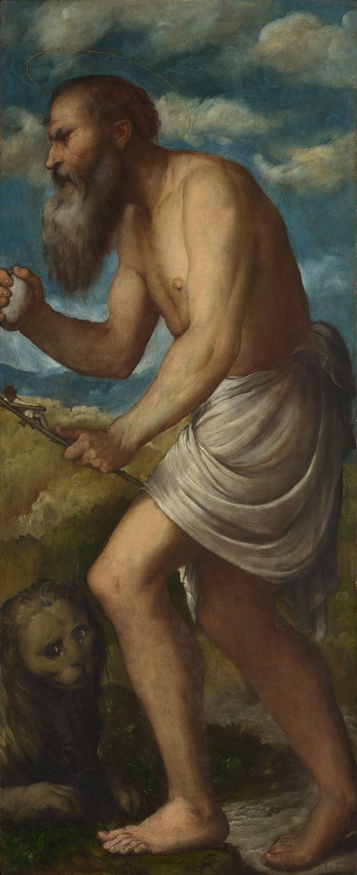 Święty Hieronim autorstwa Girolamo Romanino