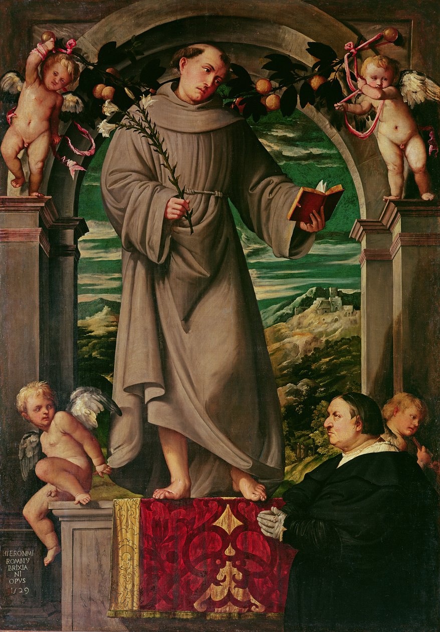 Św. Antoni Padewski autorstwa Girolamo Romanino