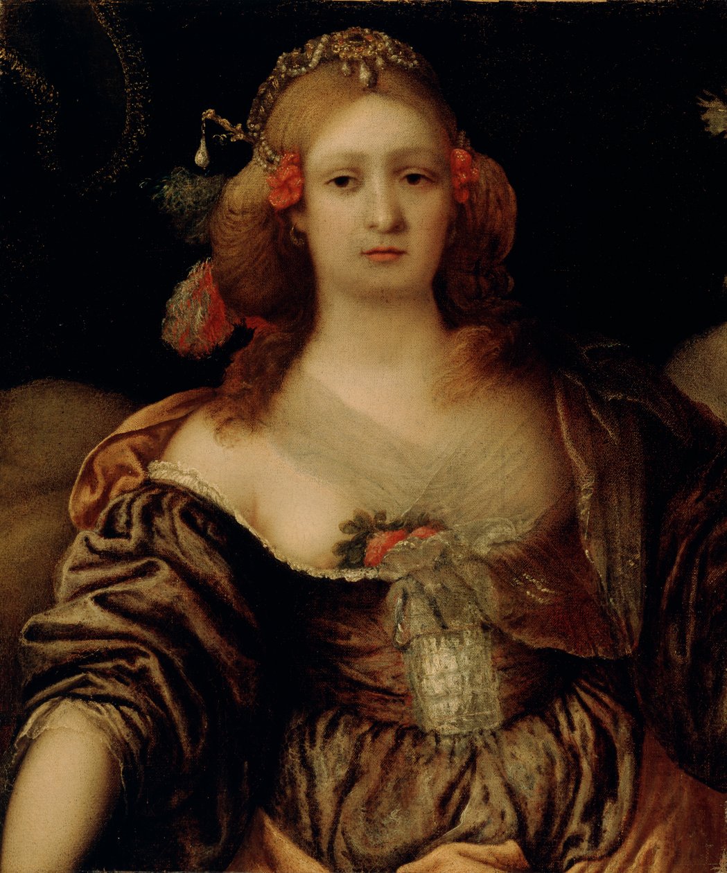 Portret młodej kobiety autorstwa Girolamo Forabosco