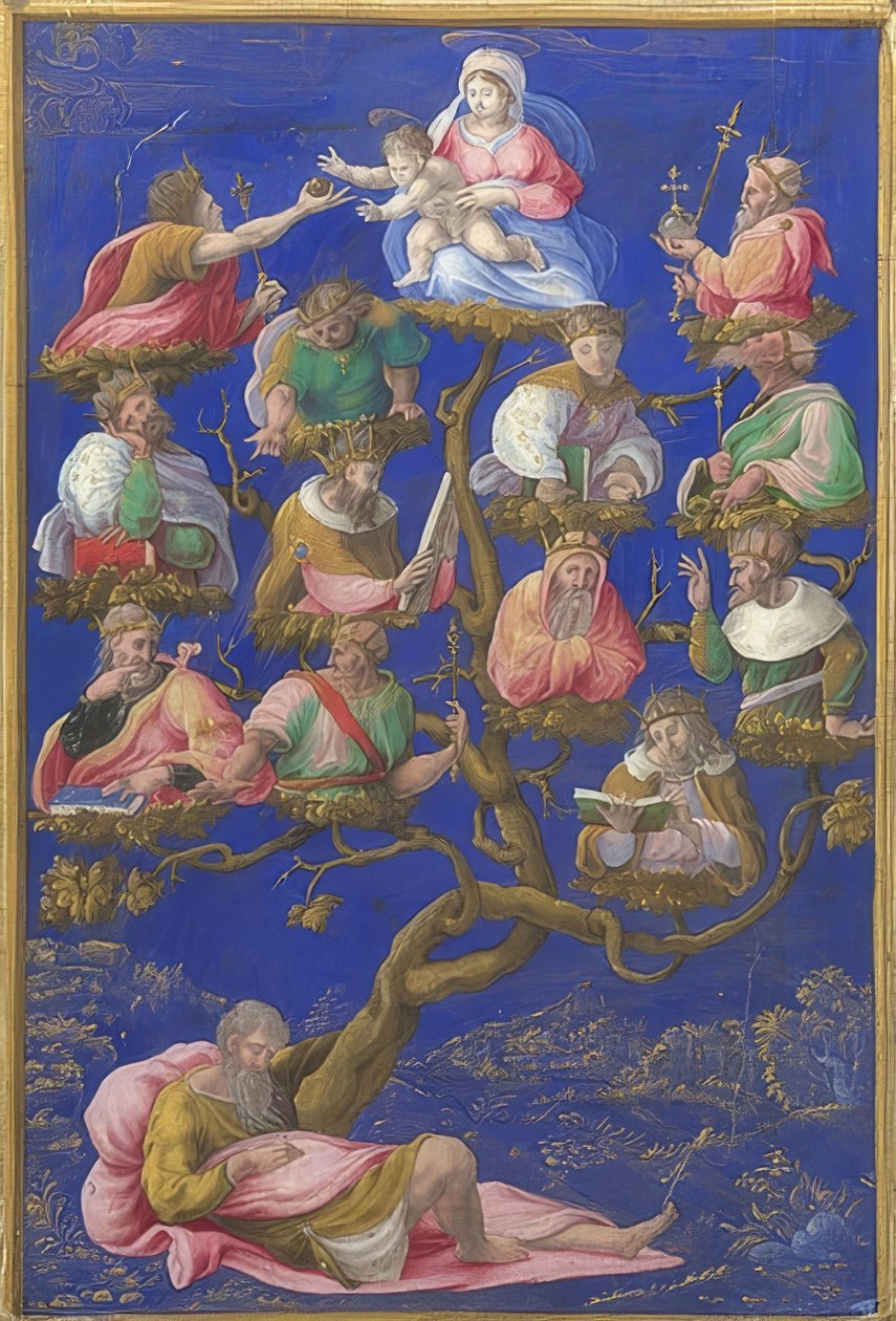 Drzewo Jessego. Około 1535 r. autorstwa Girolamo Genga
