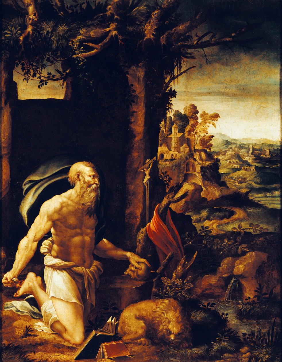 Św. Hieronim Penitent autorstwa Girolamo Muziano