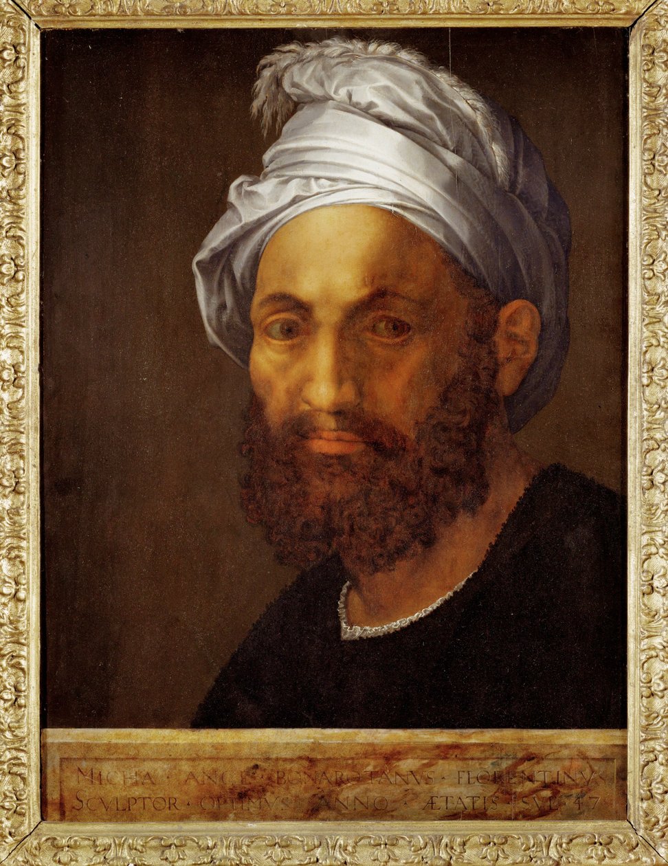 Portret Michała Anioła ... autorstwa Giuliano Bugiardini