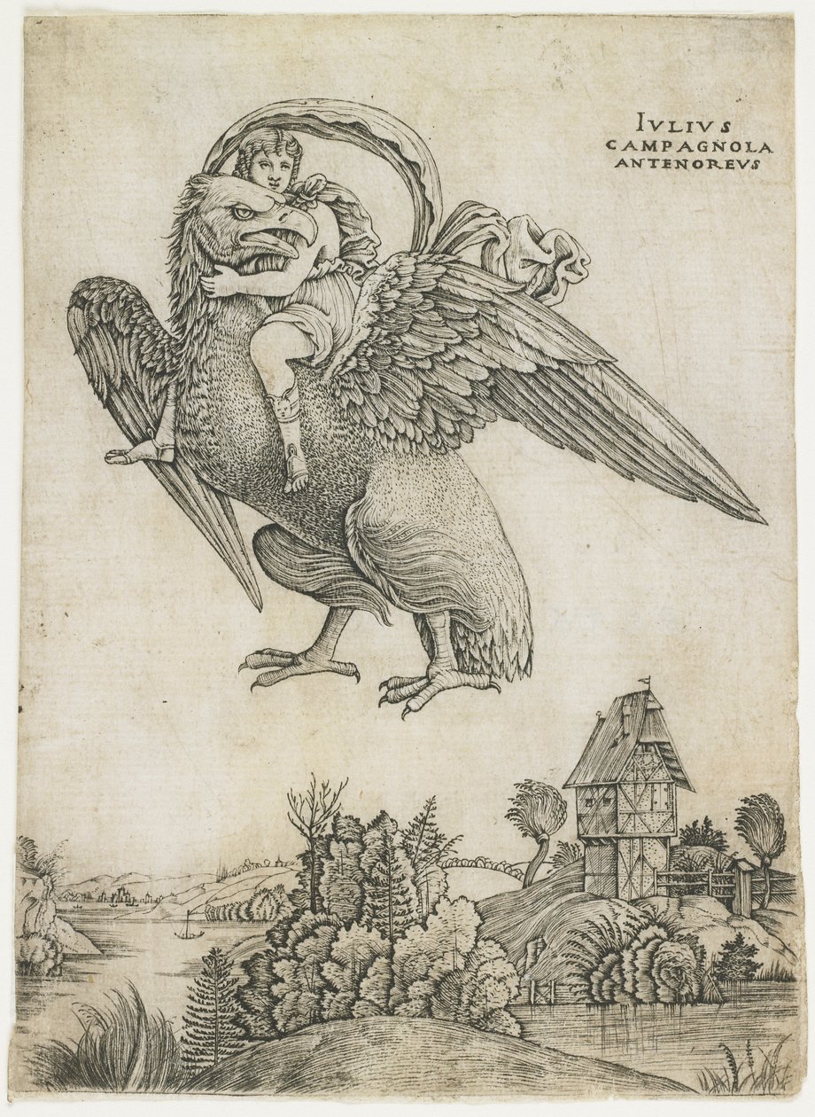 Ganymede, ok. 1500-1505 r. autorstwa Giulio Campagnola
