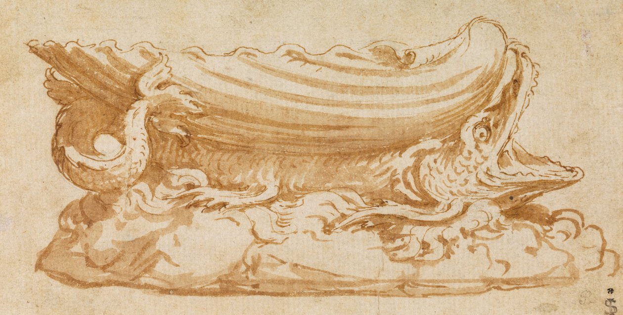 Projekt dla Saltcellar autorstwa Giulio Romano