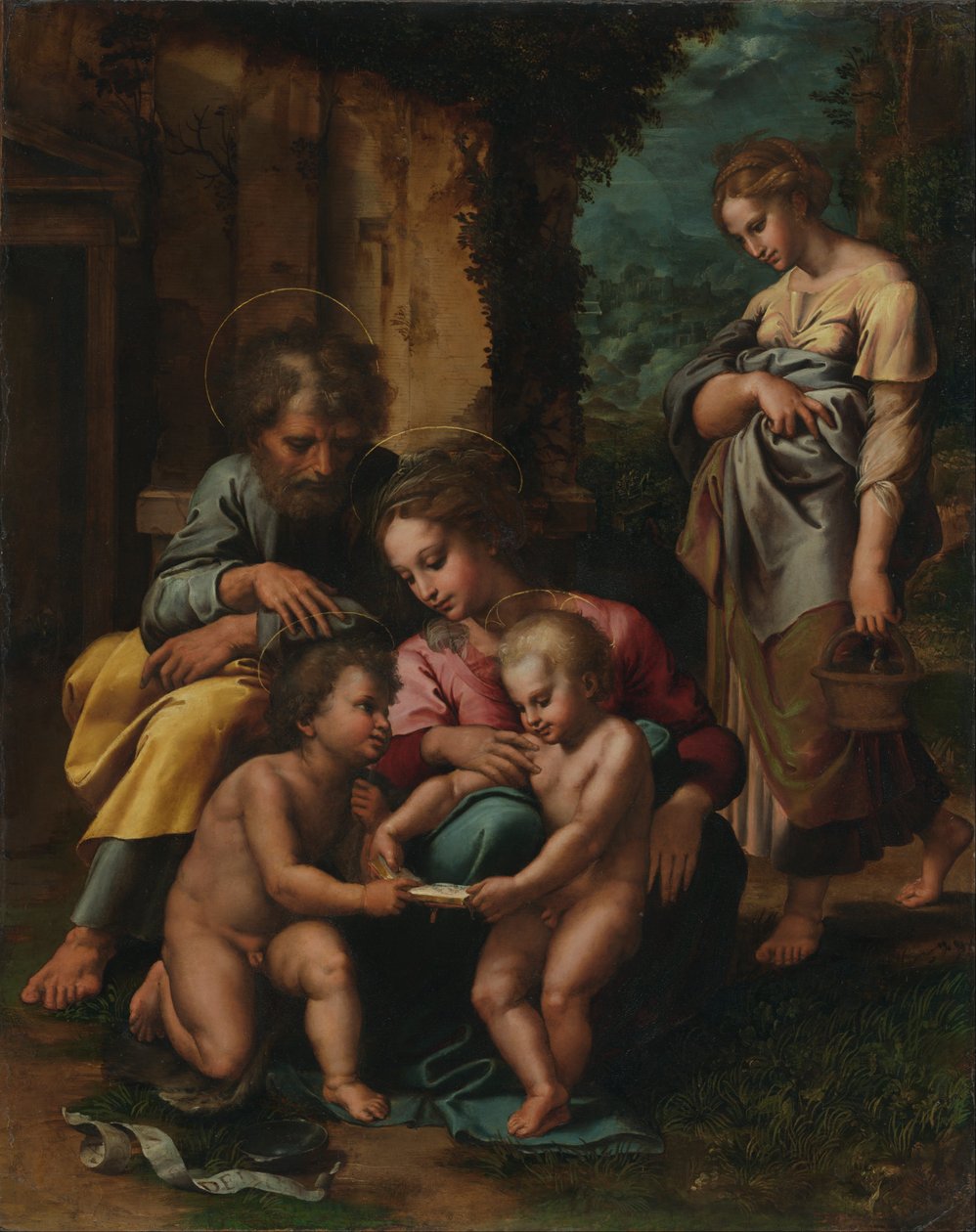 Święta Rodzina autorstwa Giulio Romano