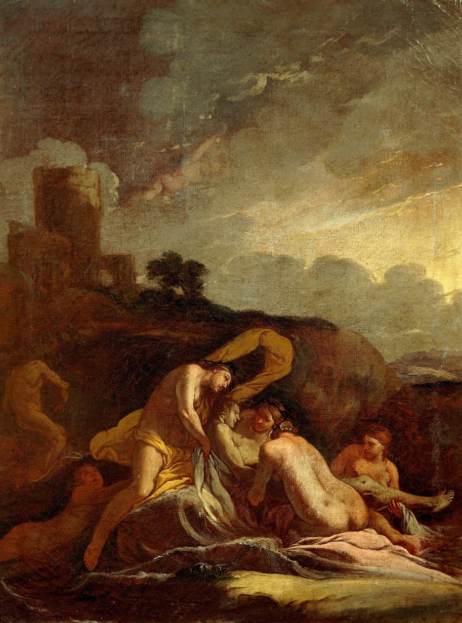 Śmierć Adonisa — Giulio Carpioni (1613-1678). autorstwa Giulio Carpioni