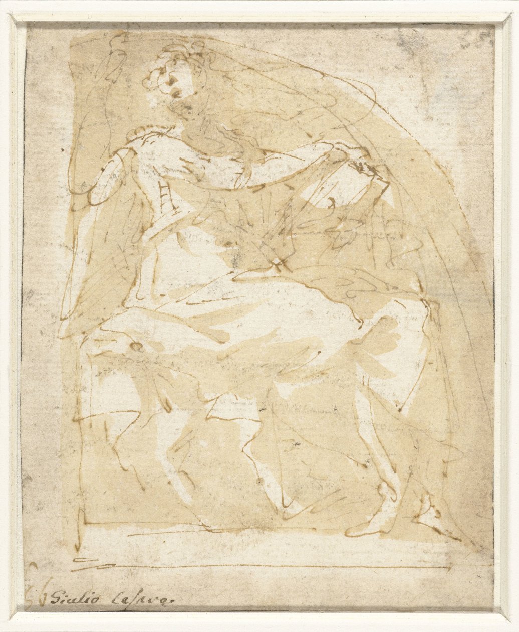 Anioł z książką autorstwa Giulio Cesare Procaccini