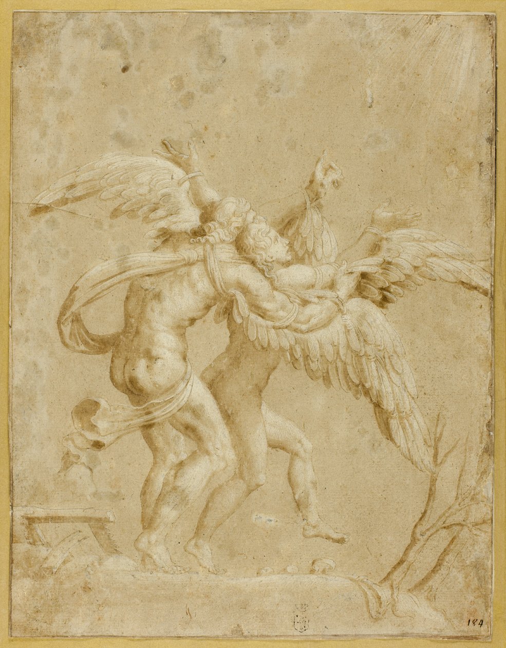 Dedal i Ikar autorstwa Giulio Romano