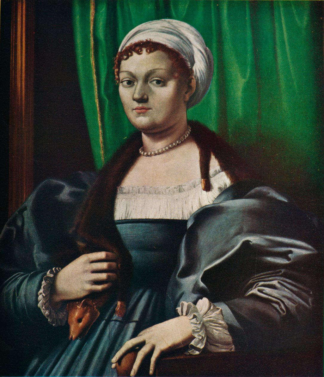 Portret damy, XVI w. autorstwa Giulio Romano