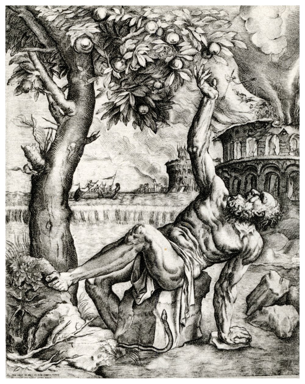„Tantalus”, XVI wiek, 1937. autorstwa Giulio Sanuto