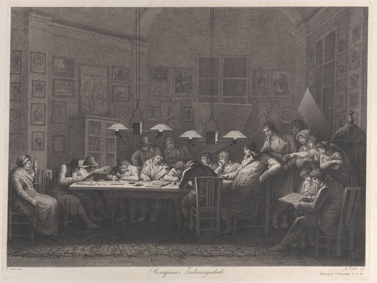 Akademia rysunku Rosaspina, 1811. autorstwa Giulio Tomba