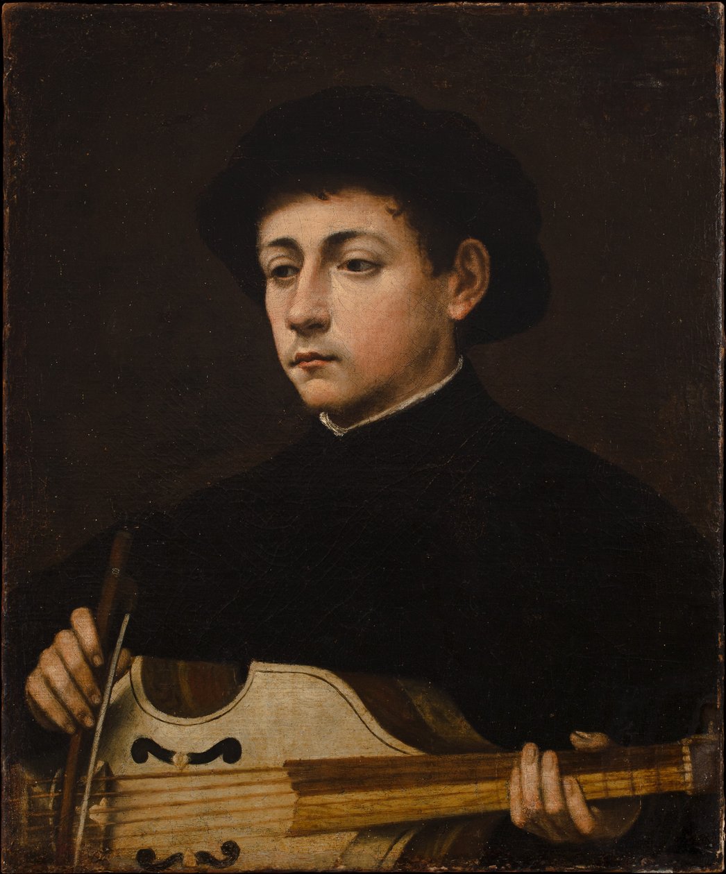 Portret muzyka autorstwa Giulio attr.to Campi