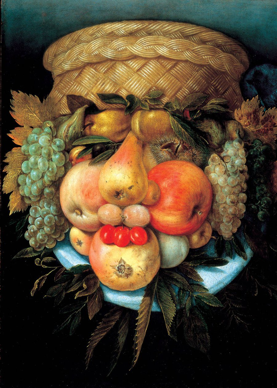 Koszyk na owoce autorstwa Giuseppe Arcimboldo