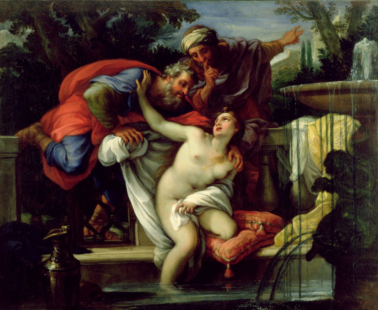 Zuzanna i Starsi autorstwa Giuseppe Bartolomeo Chiari