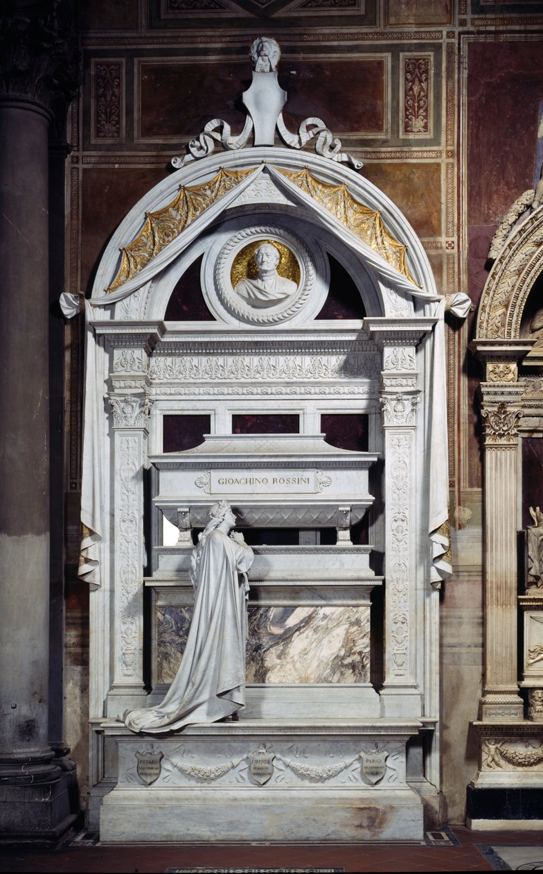 Pomnik Gioacchino Rossiniego (1792-1868) 1900 (marmur) autorstwa Giuseppe Cassioli