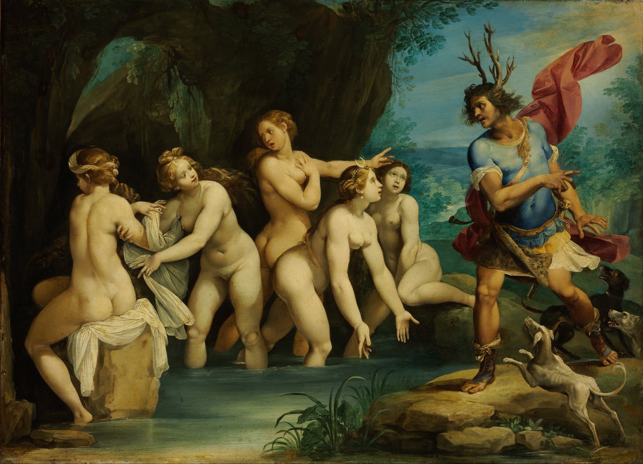 Diana i Akteon autorstwa Giuseppe Cesari