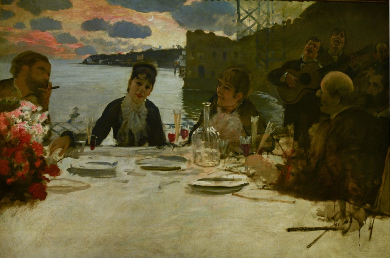 Lunch w Posillipo autorstwa Giuseppe de Nittis